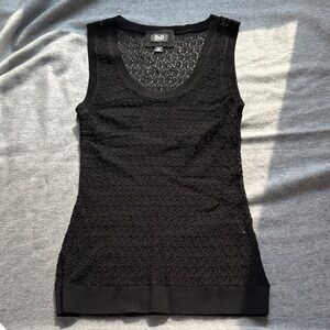 D&G Black Textured Tank Top